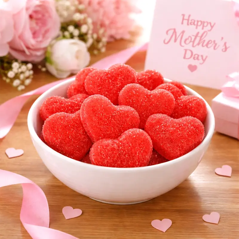 Gomitas En Forma De Corazón, Color Rojo 2