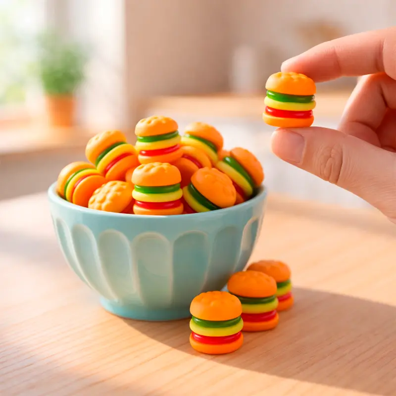 Gomitas En Forma De Hamburguesa, 102 Gr 2