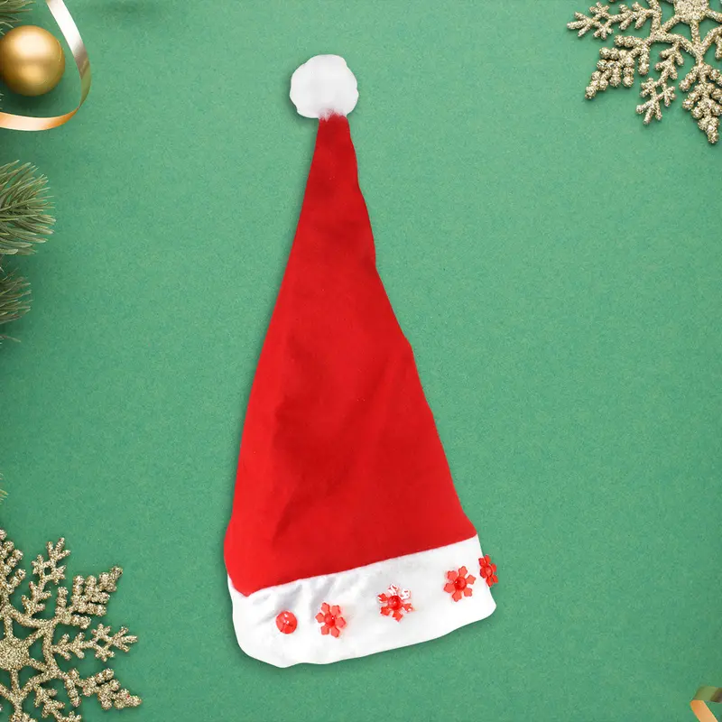 Gorro Navideño De Santa Claus Con Luces 2