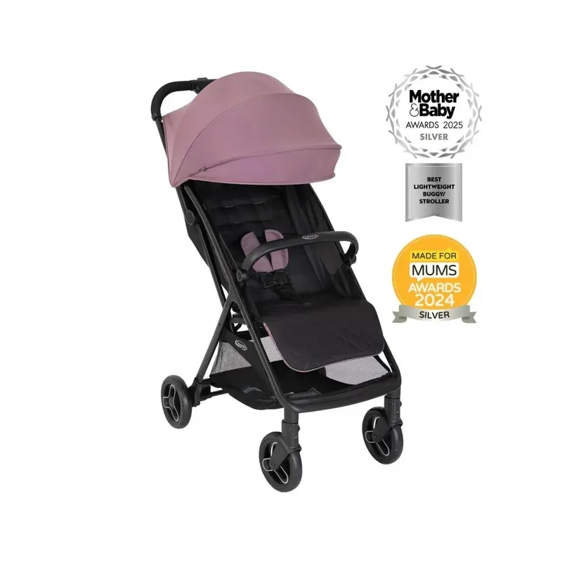 Graco Myavo Quick-Folding Lightweight Travel Stroller - Mulberry 1