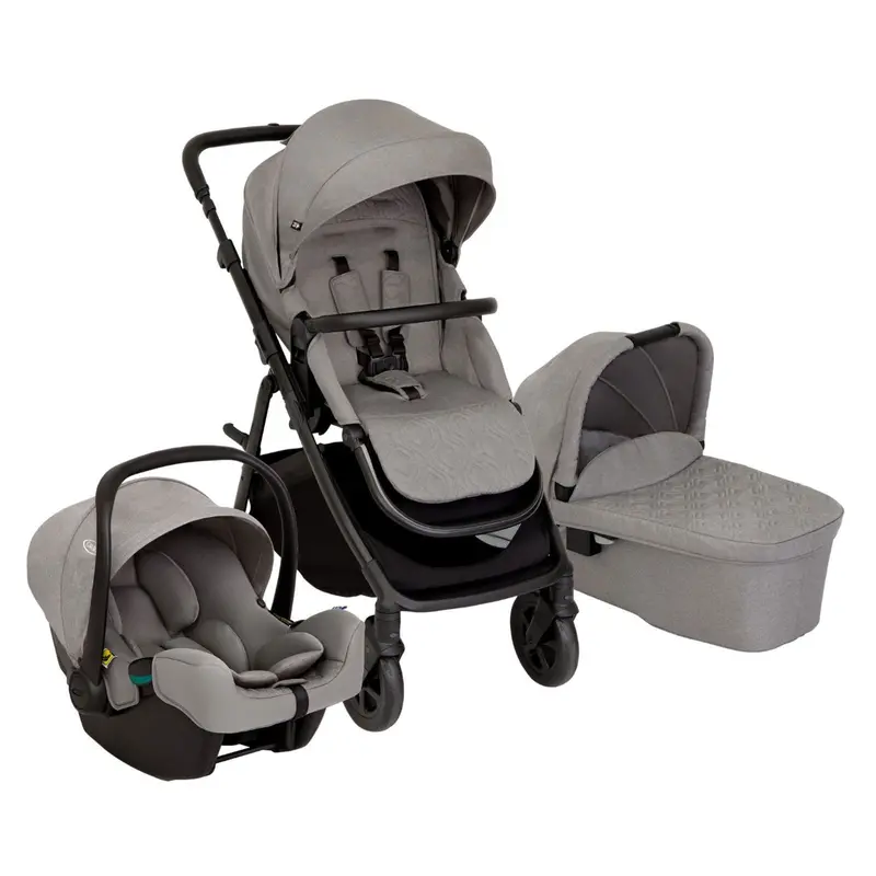 Graco Near2me Dlx Trio (Pushchair, Carrycot And Snuglite) In Ash 1