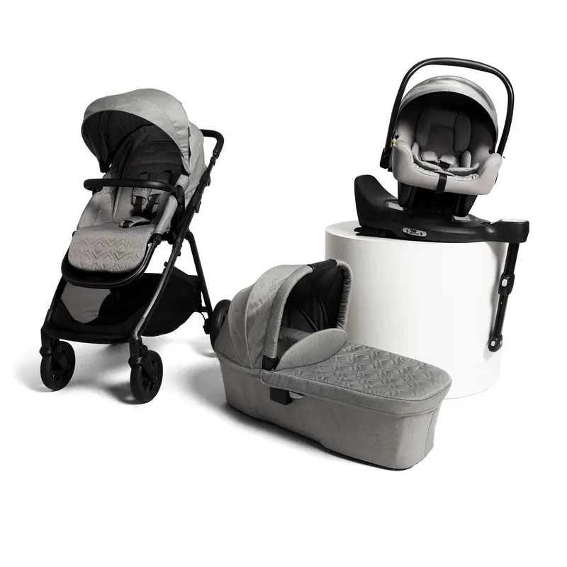 Graco Near2me Dlx Trio (Pushchair, Carrycot, Snuglite & Snugturn) In Ash/Black 1
