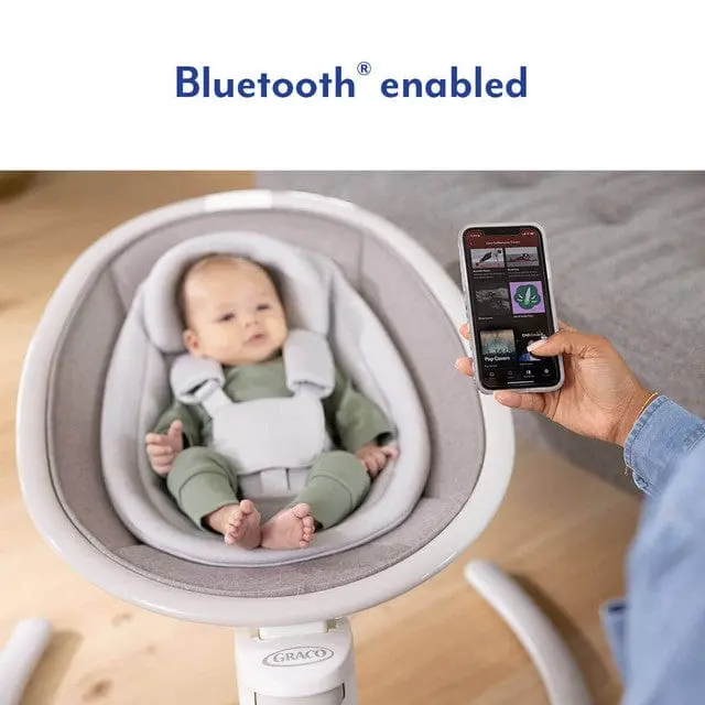 Graco Sway N Grow Bluetooth Soother In Heather 2