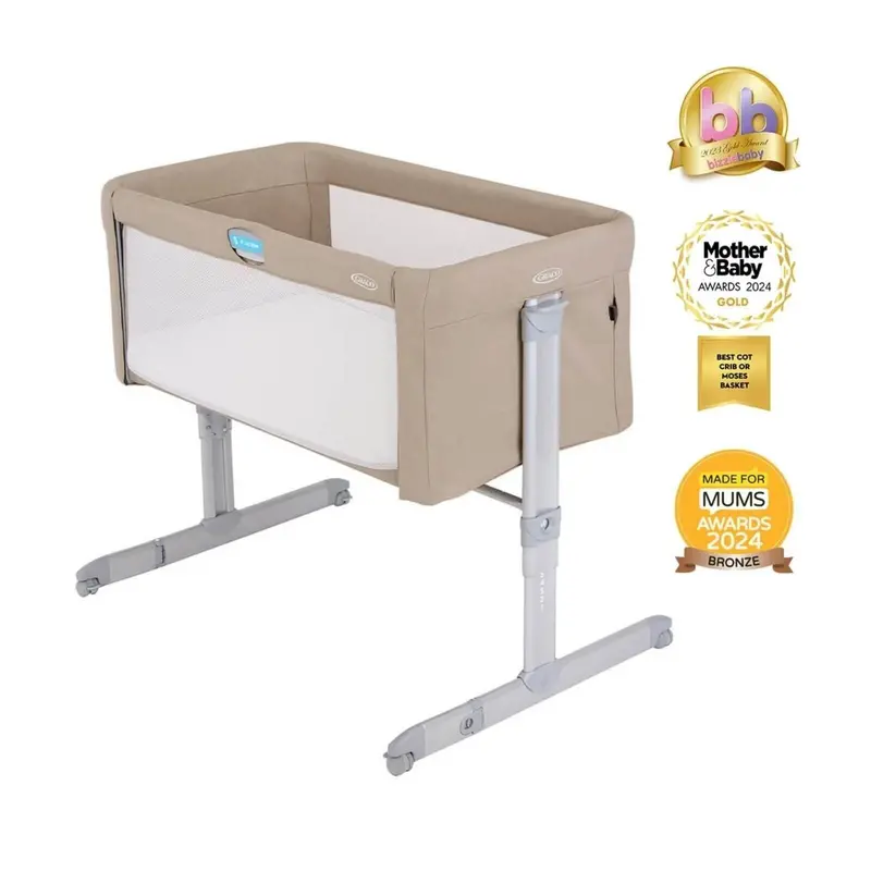 Graco Sweet2sleep Bedside Crib - Oatmeal 1