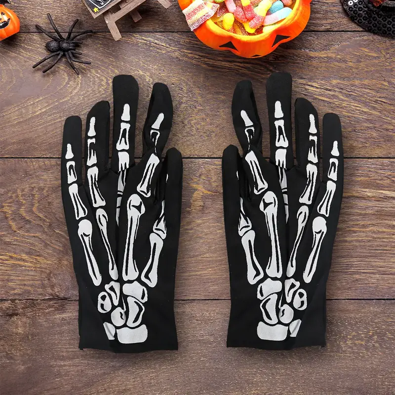 Guantes Con Diseño De Esqueleto 2