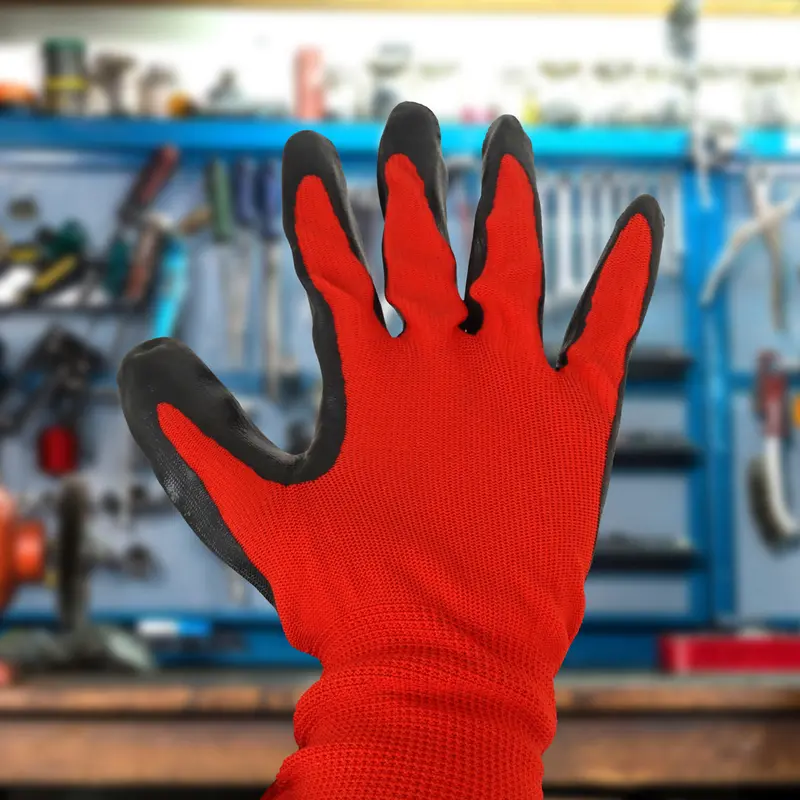 Guantes De Nylon Con Recubrimiento De Nitrilo 1
