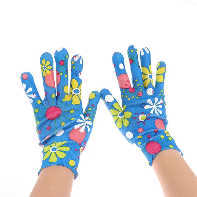 Guantes De Trabajo Antideslizantes, Color Azul 1
