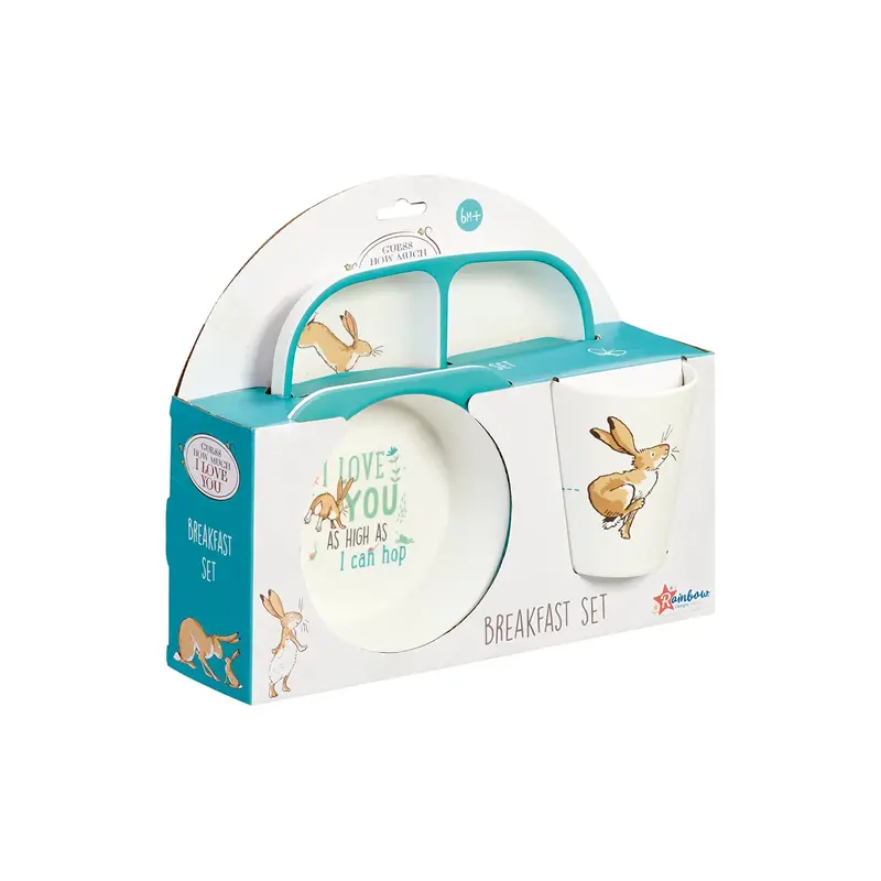 Guess How Much I Love You Breakfast Set 6+ Months Pack Of 3 1