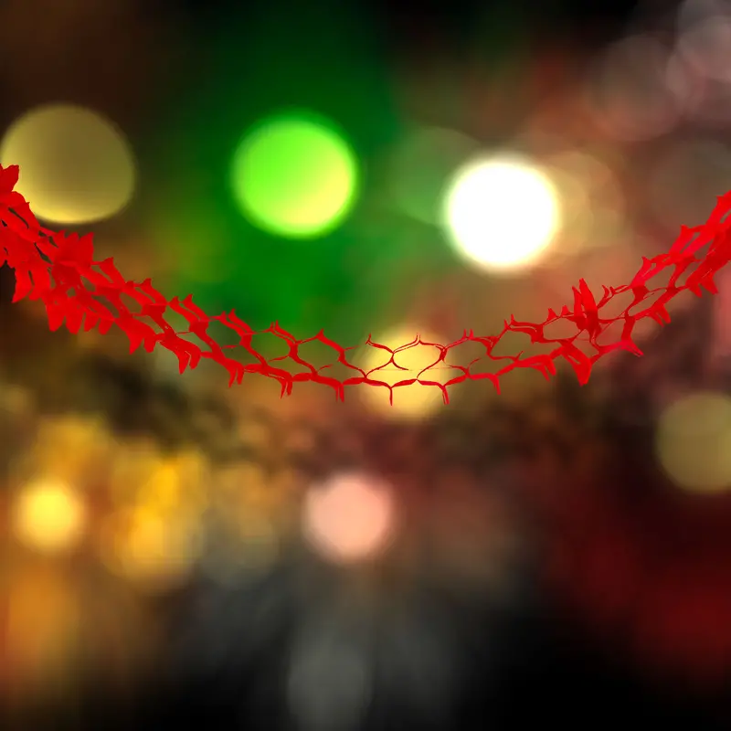 Guía Colgante Con Diseño De Fiestas Patrias, Color Rojo 1