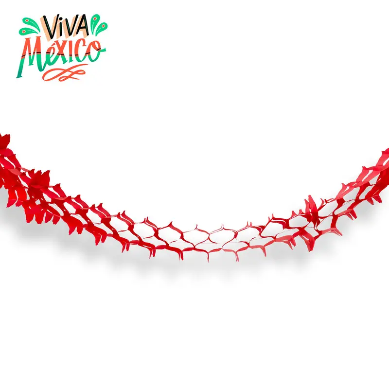 Guía Colgante Con Diseño De Fiestas Patrias, Color Rojo 2