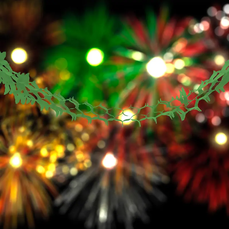 Guía Colgante Con Diseño De Fiestas Patrias, Color Verde 1