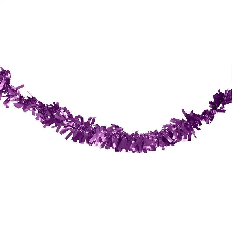Guirnalda Navideña, Color Morado, Tinsel, 2.5 M 1