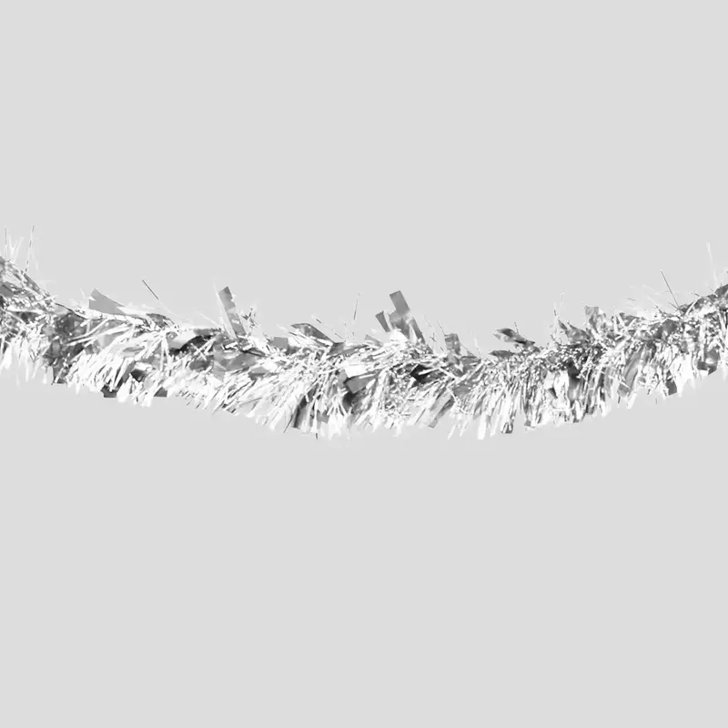 Guirnalda Navideña, Color Plata, Tinsel 2