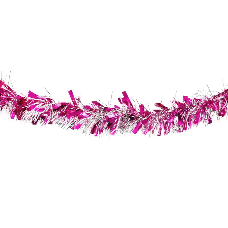 Guirnalda Navideña, Color Rosa, Tinsel 2