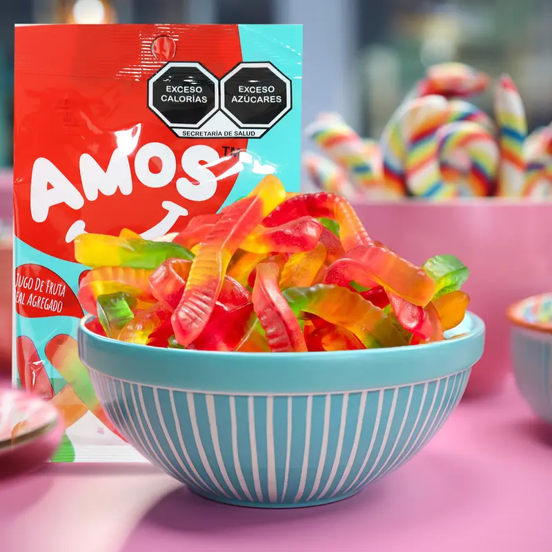 Gusanitos De Arcoíris Amos 100 Gr. 1