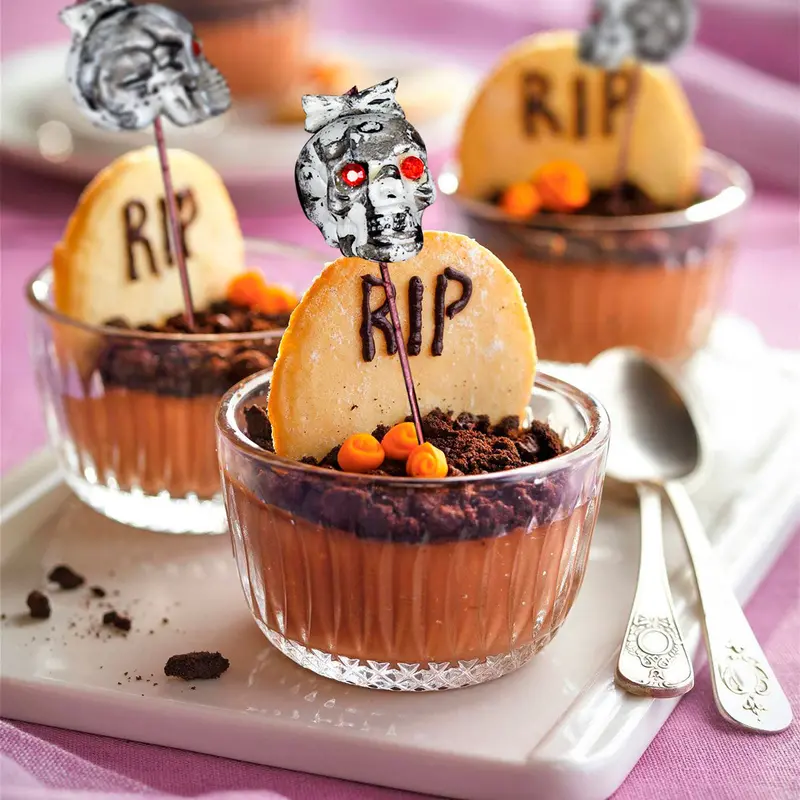 Halloween Picks De Calavera, 3 Piezas 1
