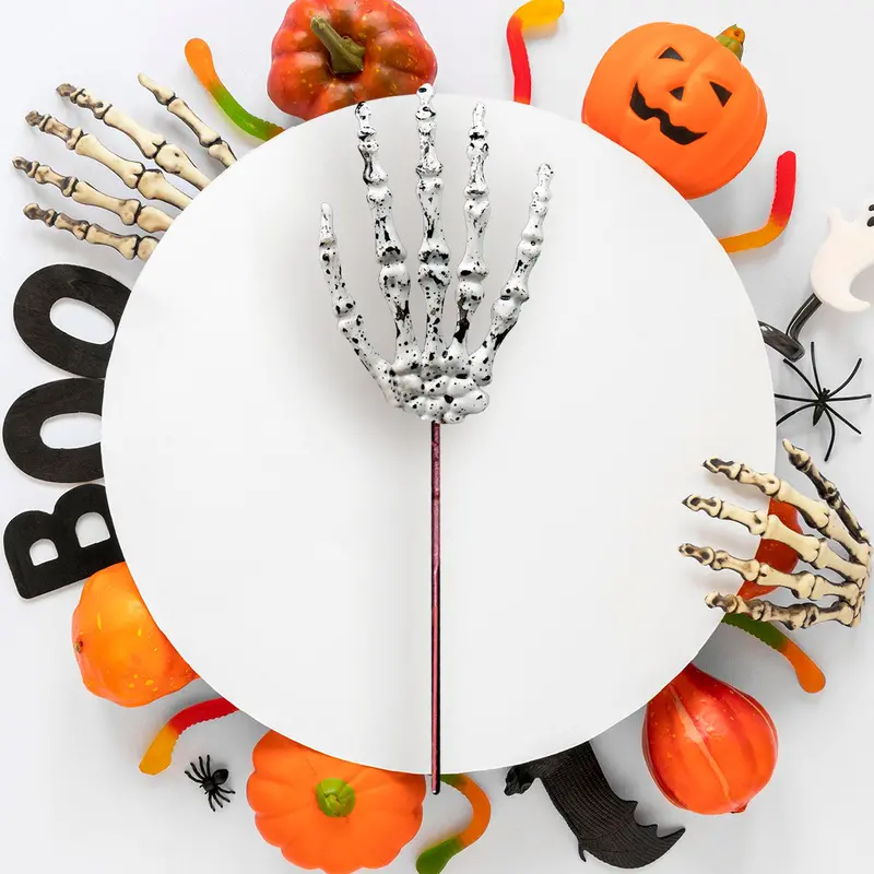 Halloween Picks De Mano De Calavera, 3 Piezas 2