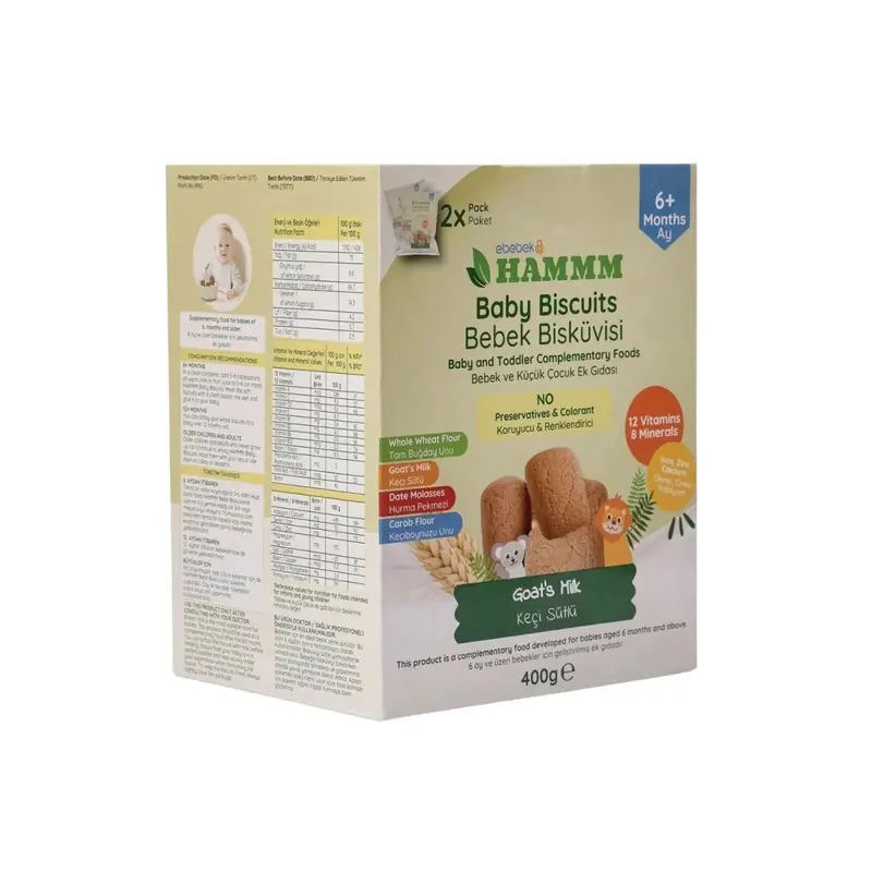 Hammm Baby Biscuits With Goat Milk 400G 1