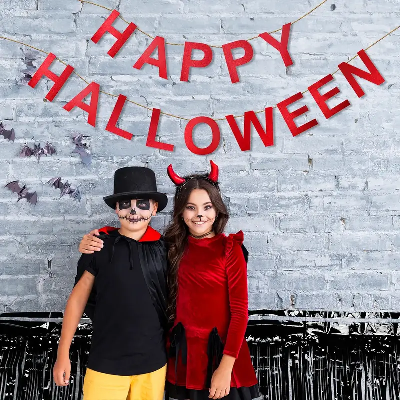 Happy Halloween, Banner Metálico Para Decoración 1