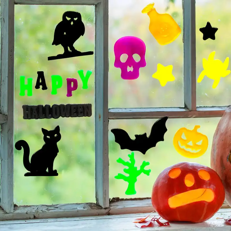 Happy Halloween, Colores, Gel Clings 1
