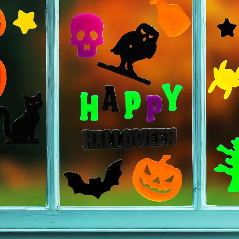 Happy Halloween, Colores, Gel Clings 2