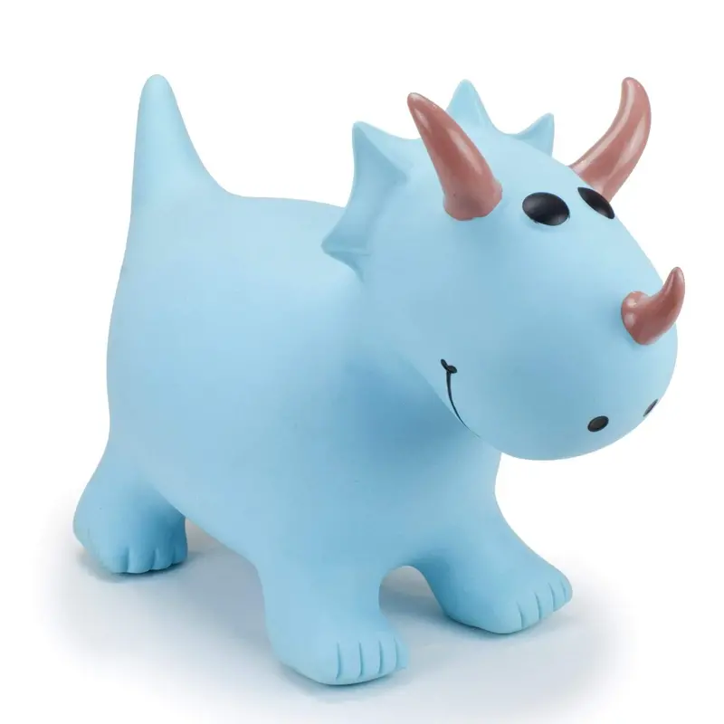 Happy Hopperz Turquoise Triceratops 1