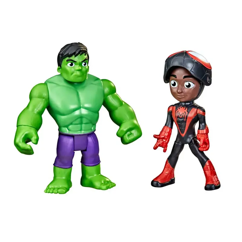 Hasbro, Figuras De Acción De Miles Morales Y Hulk 2