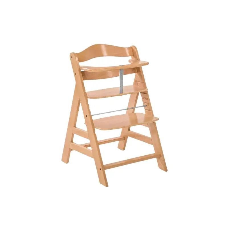 Hauck Alpha+ Wooden Highchair - Natural 1