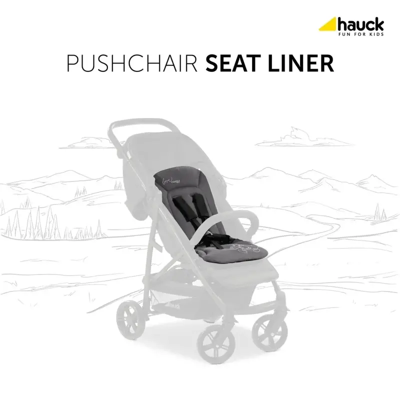 Hauck Disney Pushchair Seat Liner - Mickey Mouse Black 2