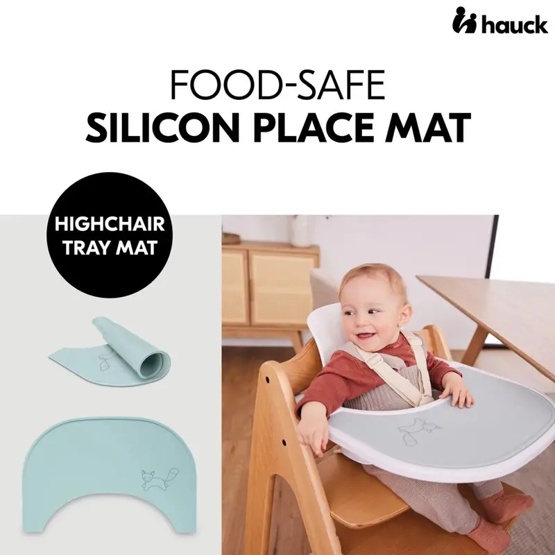 Hauck Highchair Tray Mat - Mint Fox 2