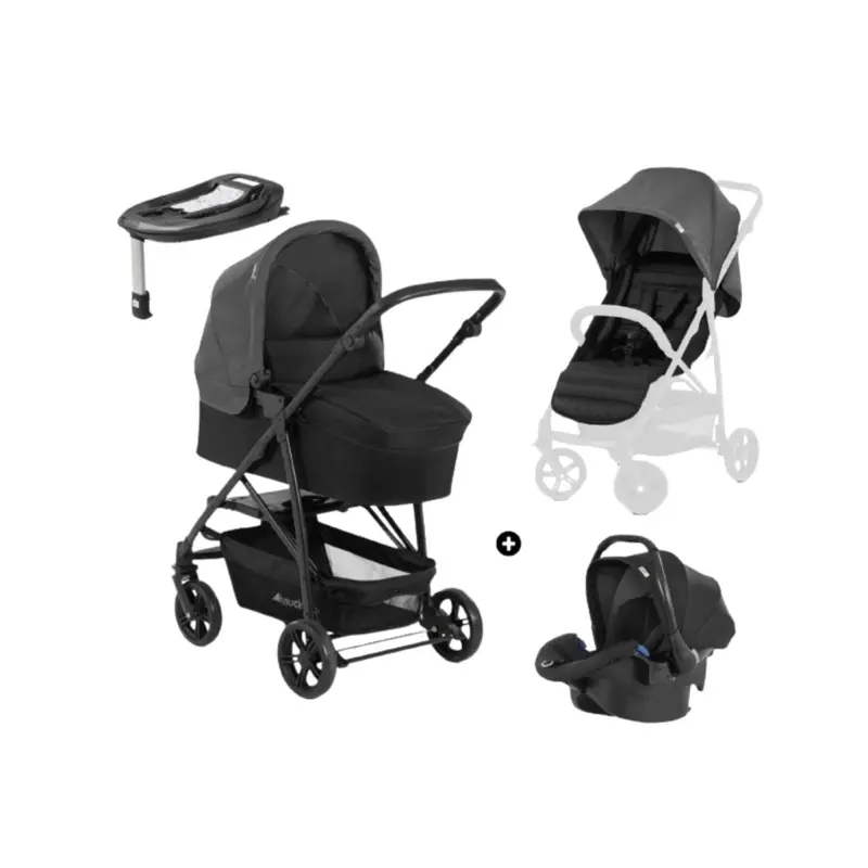 Hauck Rapid 4 Trioset With Base - Grey 1