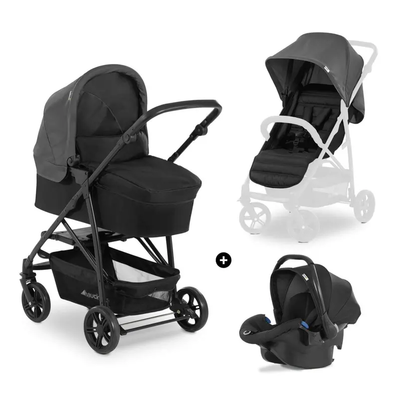 Hauck Rapid 4 Trioset With Base - Grey 2