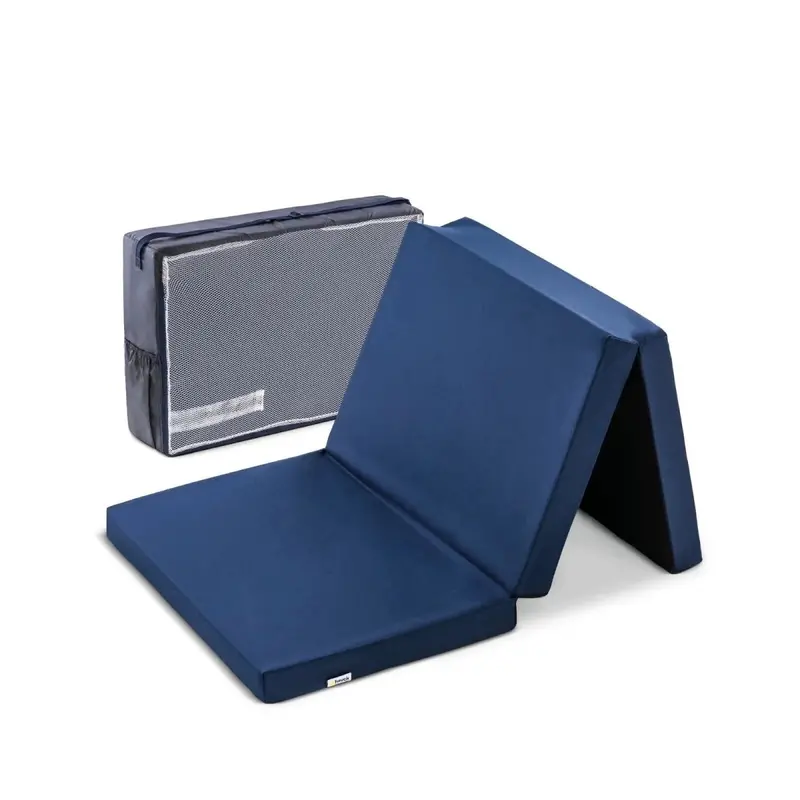 Hauck Sleeper Travel Cot Mattress 120 X 60Cm - Navy 1
