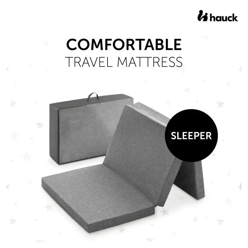 Hauck Sleeper Travel Cot Mattress 120X60cm - Grey 2
