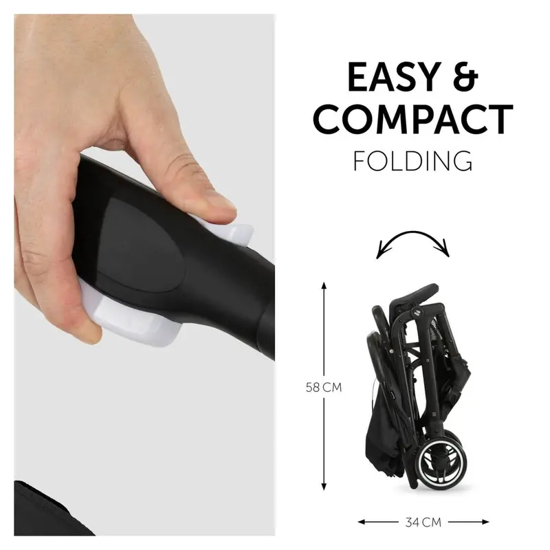 Hauck Travel N Care Pushchair - Black 2