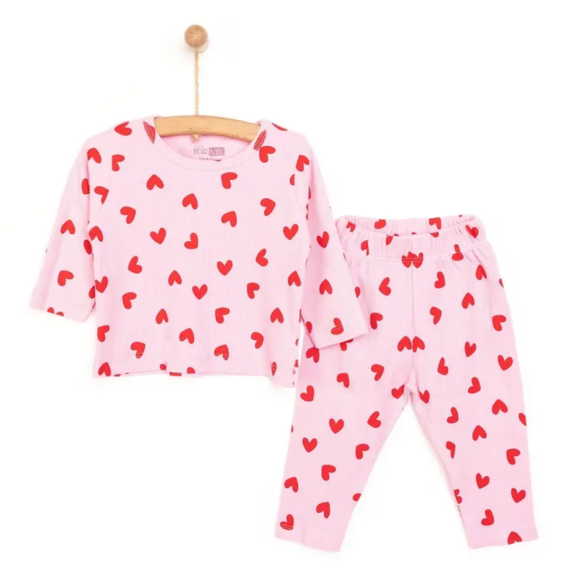 Hellobaaby Baby Girl Long Sleeve Pyjamas Set - Pink 1
