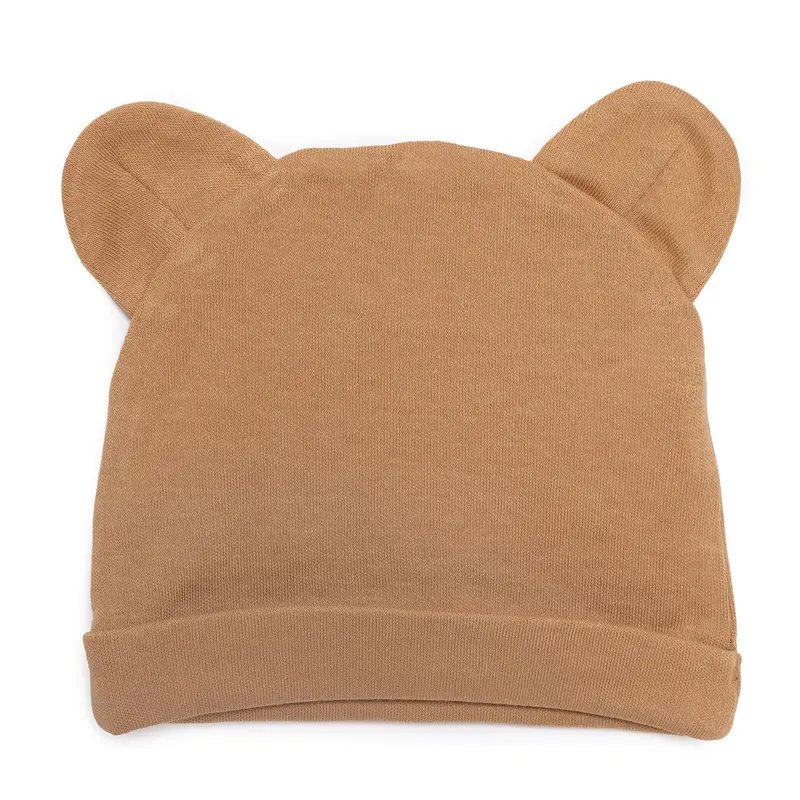 Hellobaby 100% Cotton Newborn Hat - Brown 1