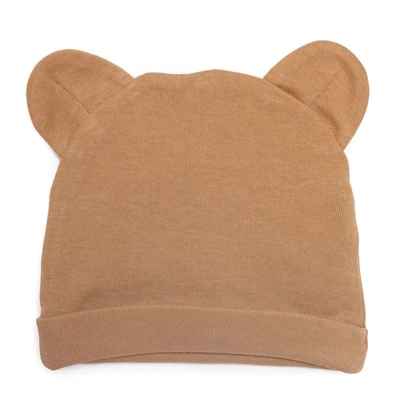 Hellobaby 100% Cotton Newborn Hat - Brown 2