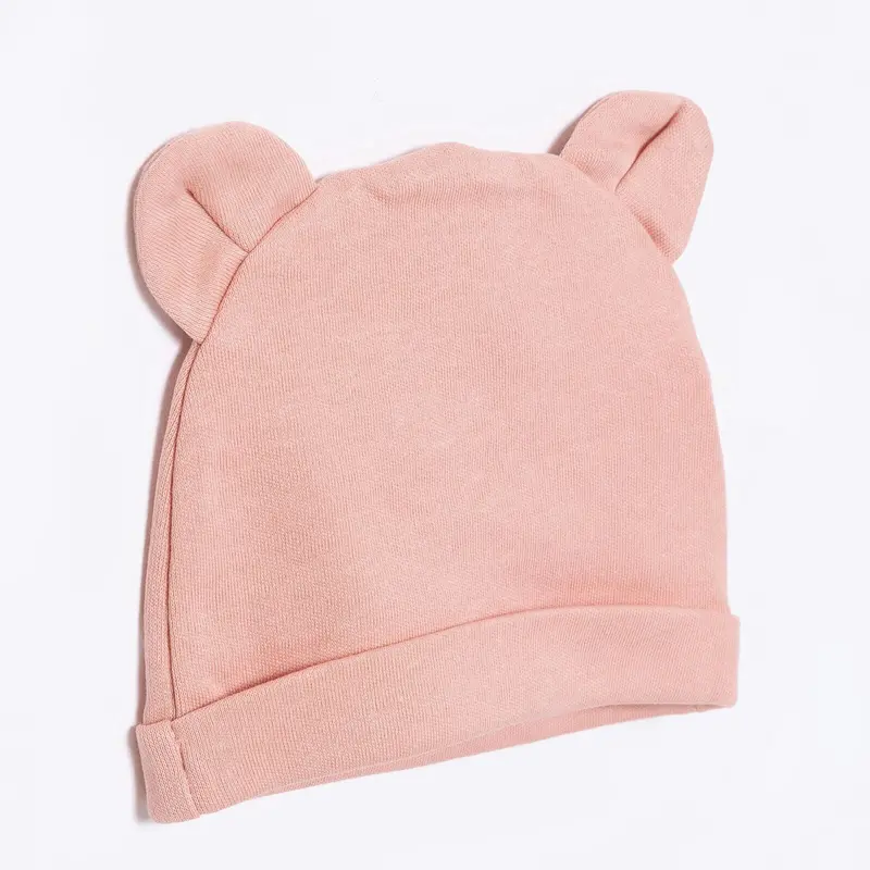 Hellobaby 100% Cotton Newborn Hat - Soft Pink 2