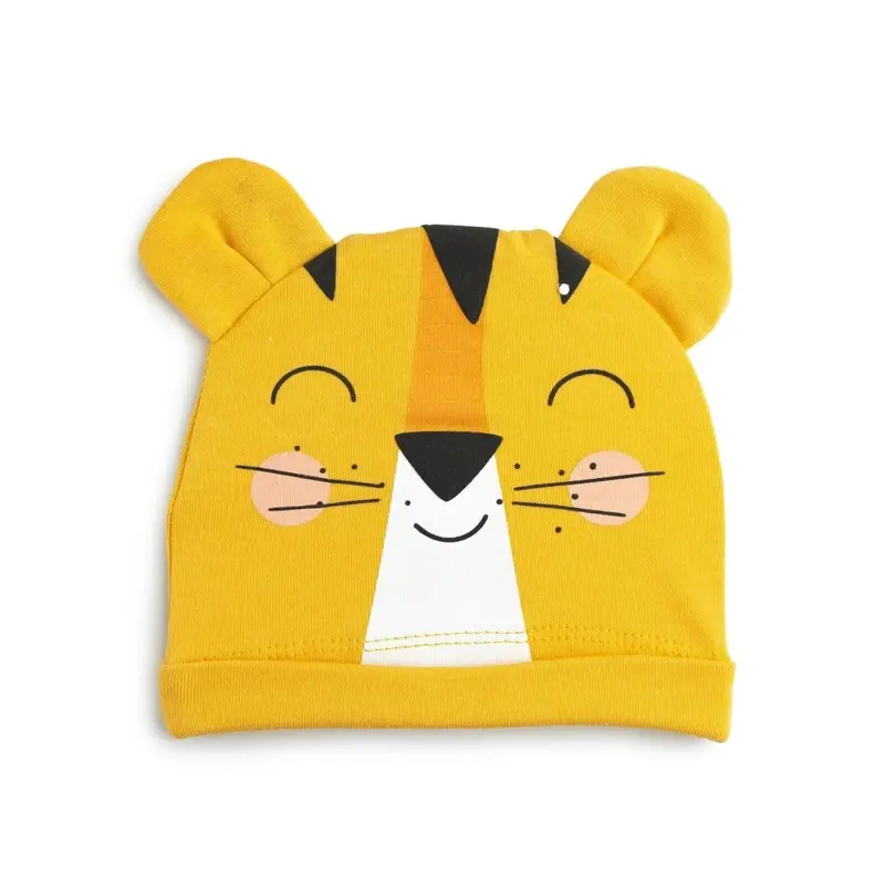 Hellobaby 100% Cotton Newborn Hat - Yellow 1