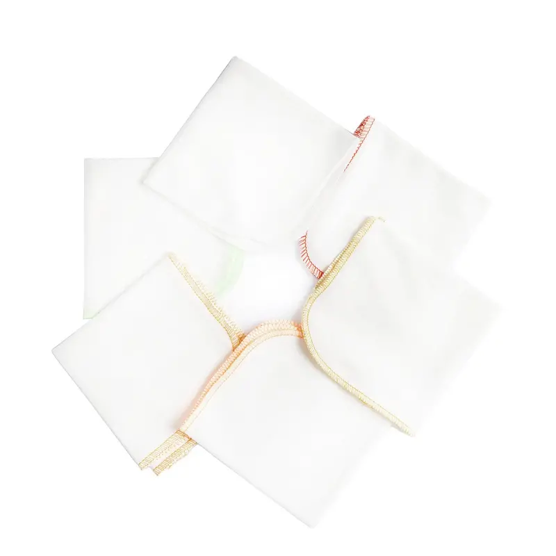 Hellobaby 6 Pack 100% Cotton Baby Washcloths - White 1