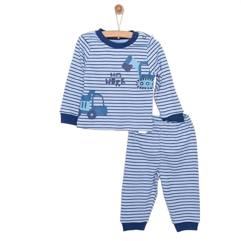 Hellobaby  Baby Boy Long Sleeve Pyjamas Set - Dark Blue 1