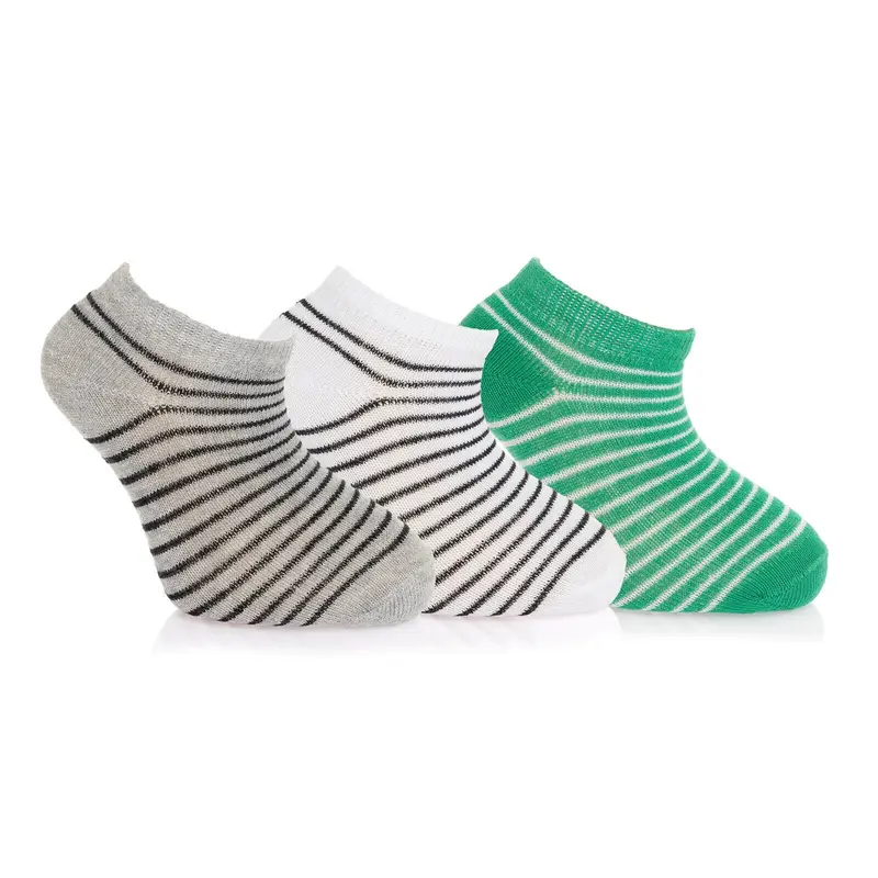 Hellobaby Baby Boy Pack Of 3 Socks - Grey 1