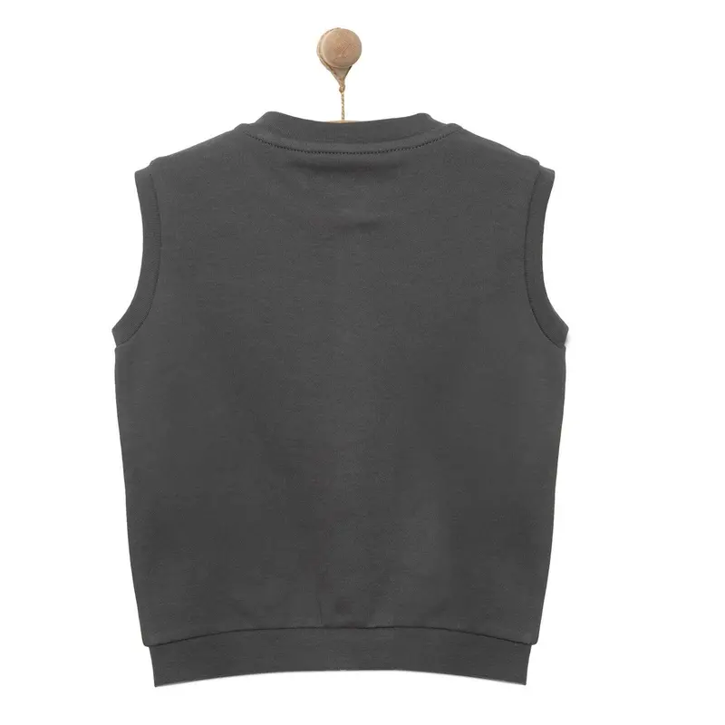 Hellobaby Baby Boy Ribbed Cardigan - Dark Grey 2