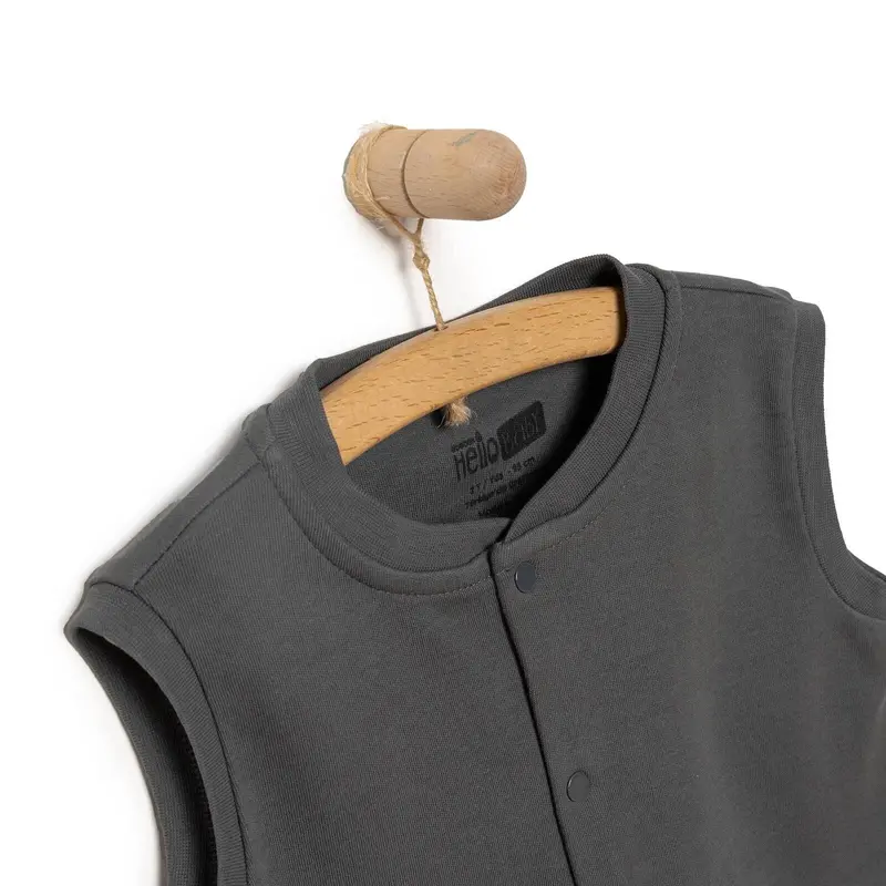 Hellobaby Baby Boy Ribbed Cardigan - Dark Grey 6