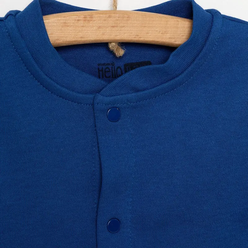 Hellobaby Baby Boy Ribbed Cardigan - Navy Blue 3