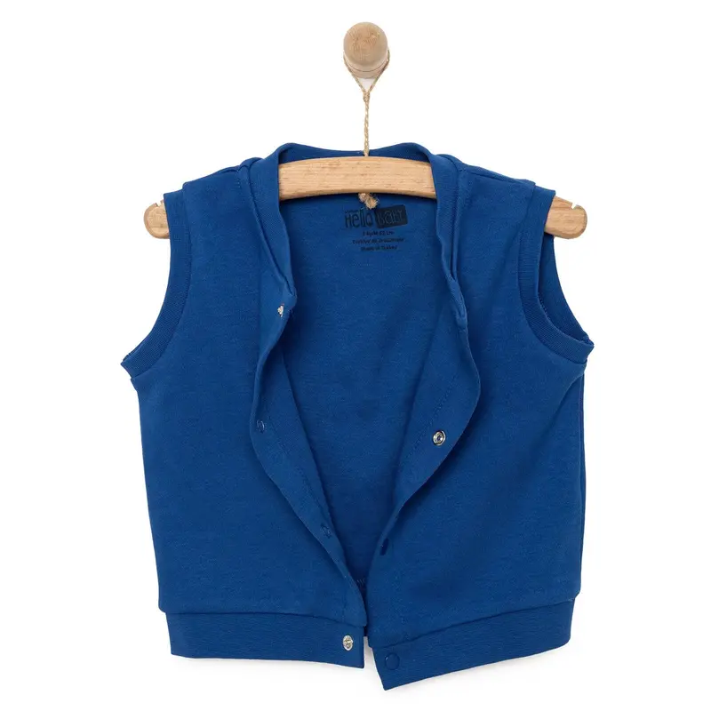 Hellobaby Baby Boy Ribbed Cardigan - Navy Blue 6