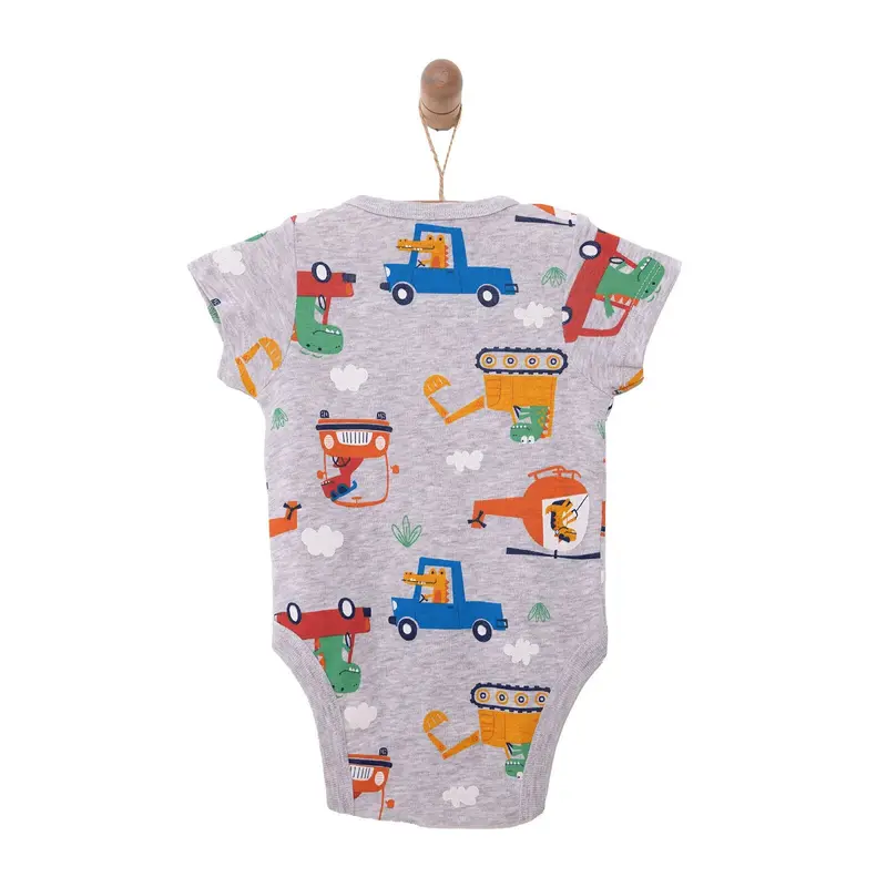 Hellobaby Baby Boy Short Sleeve Body - Grey Melange 2