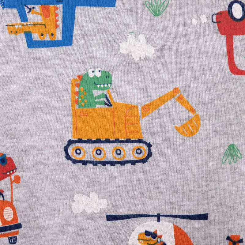 Hellobaby Baby Boy Short Sleeve Body - Grey Melange 5