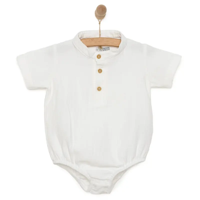 Hellobaby Baby Boy Short Sleeve Shirt Body - White 1